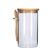 pote com tampa e colher bambu 870 ml